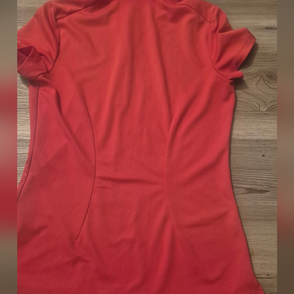 Nike Red Fitted Polo T-Shirt